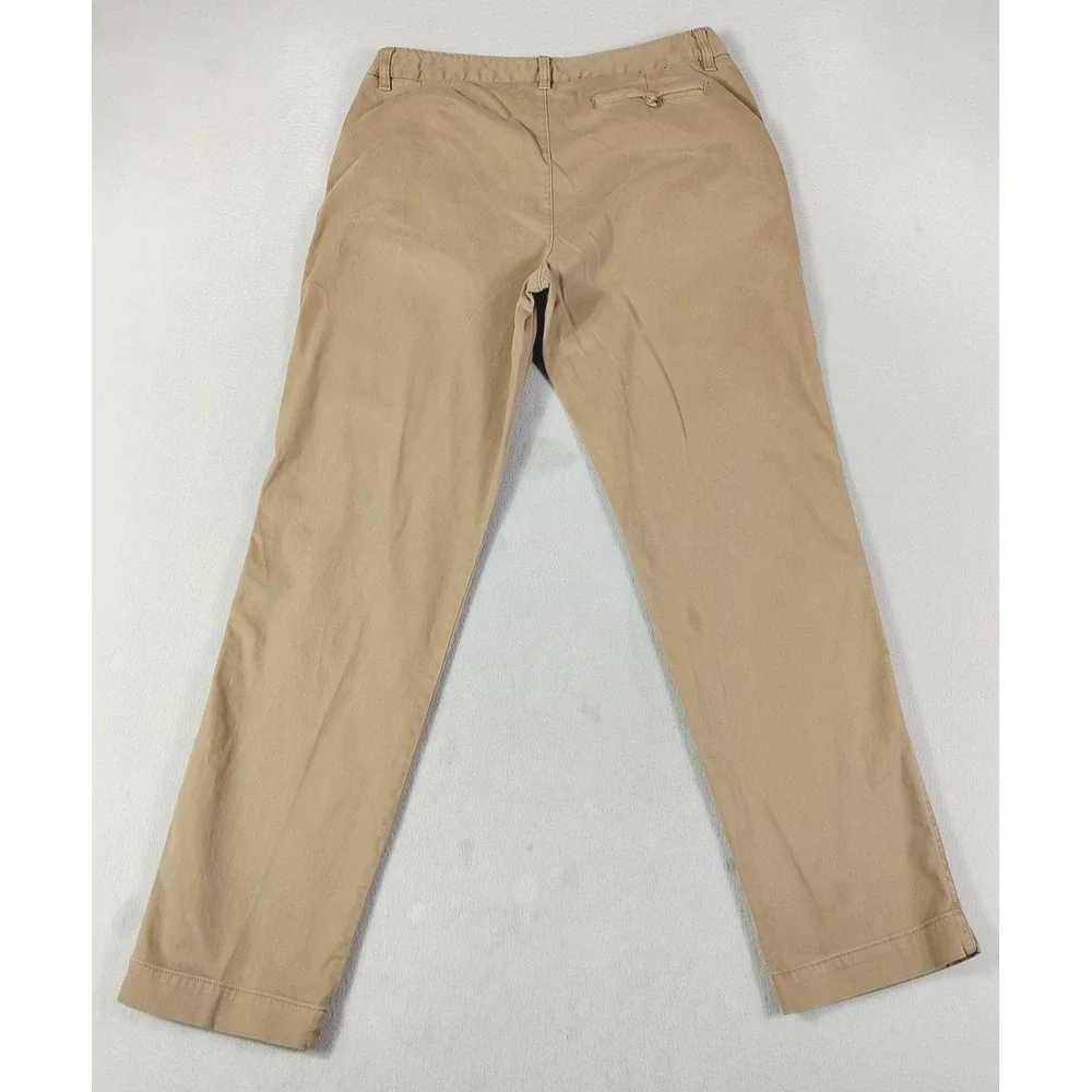 Coldwater Creek Pants Womens 14 Beige Chino Twill Adjustable Waist‎ Stretch